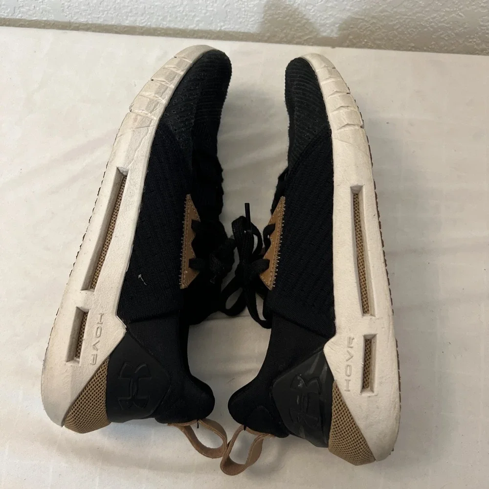Under Armour‎ Hovr Sneakers Mens Size 8.5 Black Tan Textile Upper EU 42 2018